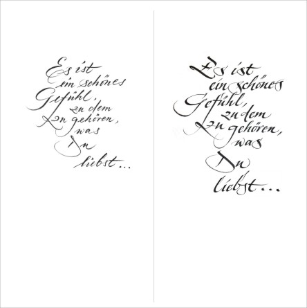 Kalligrafie Schriftkunst