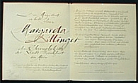 handgeschriebene Urkunde